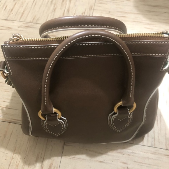 Dooney & Bourke Florentine Leather Small Satchel-Elephant - Picture 4 of 16